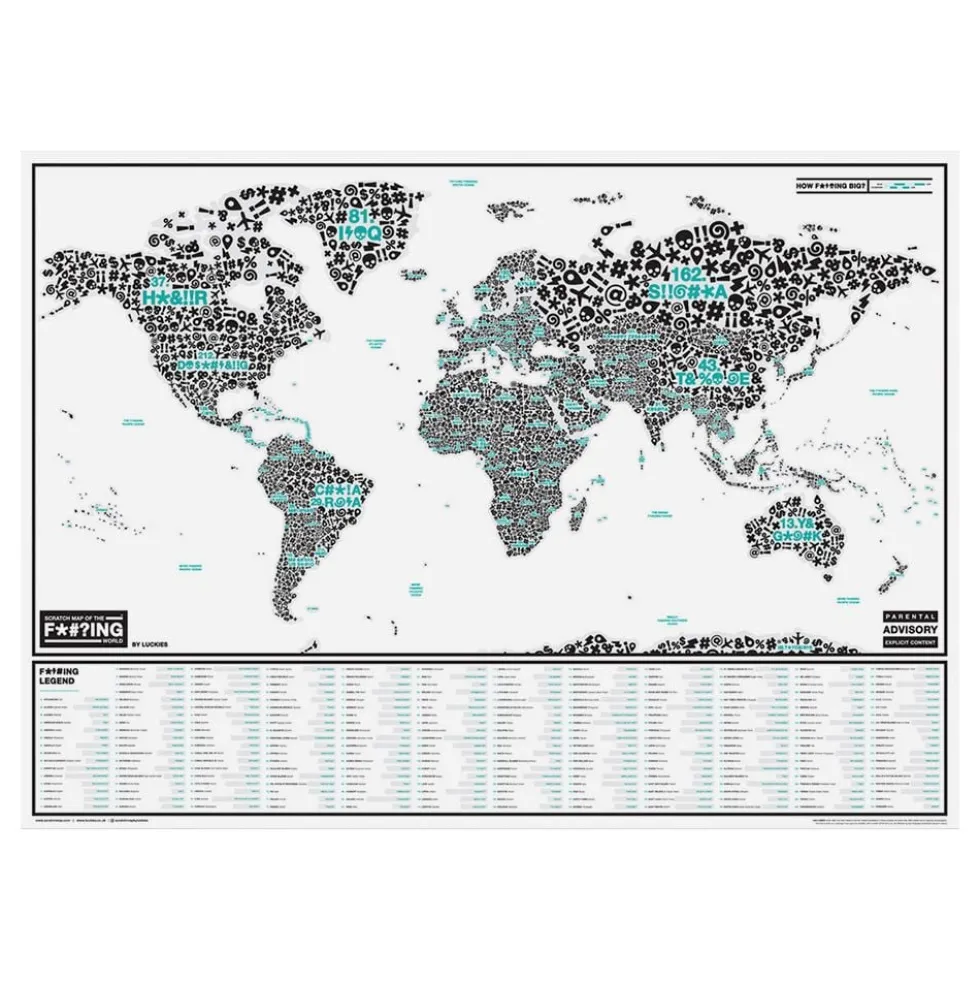 Scratch Map Bandeord