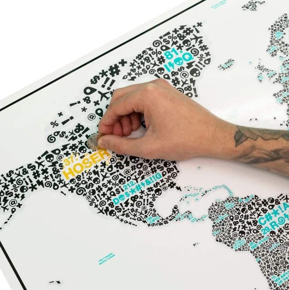 Scratch Map Bandeord