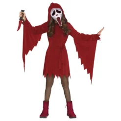 Scream Ghost Face Rød Børnekostume