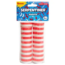 Serpentiner Rød/Hvid