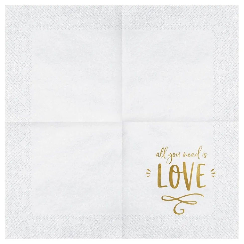 Servietter All You Need Is Love