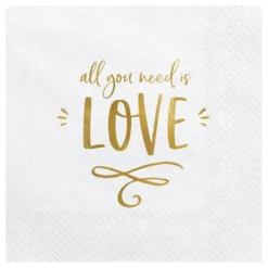 Servietter All You Need Is Love