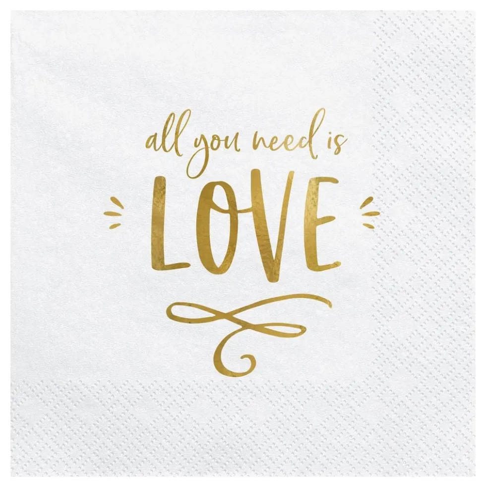 Servietter All You Need Is Love