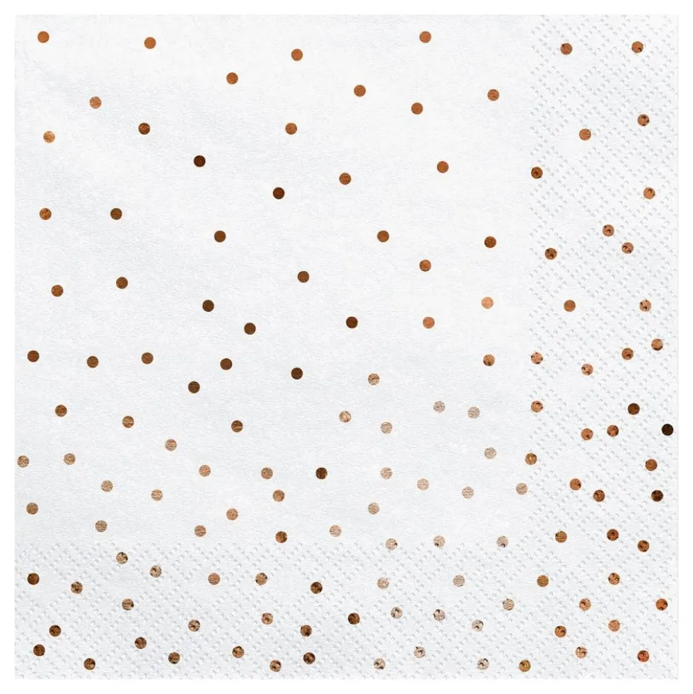 Servietter Dots Rosaguld