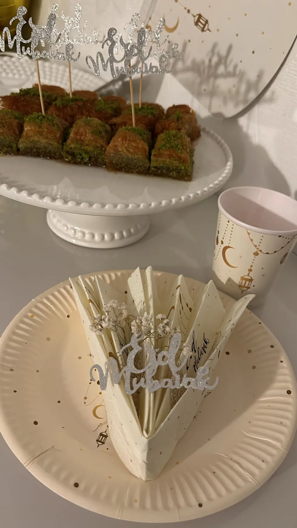 Servietter Eid Mubarak