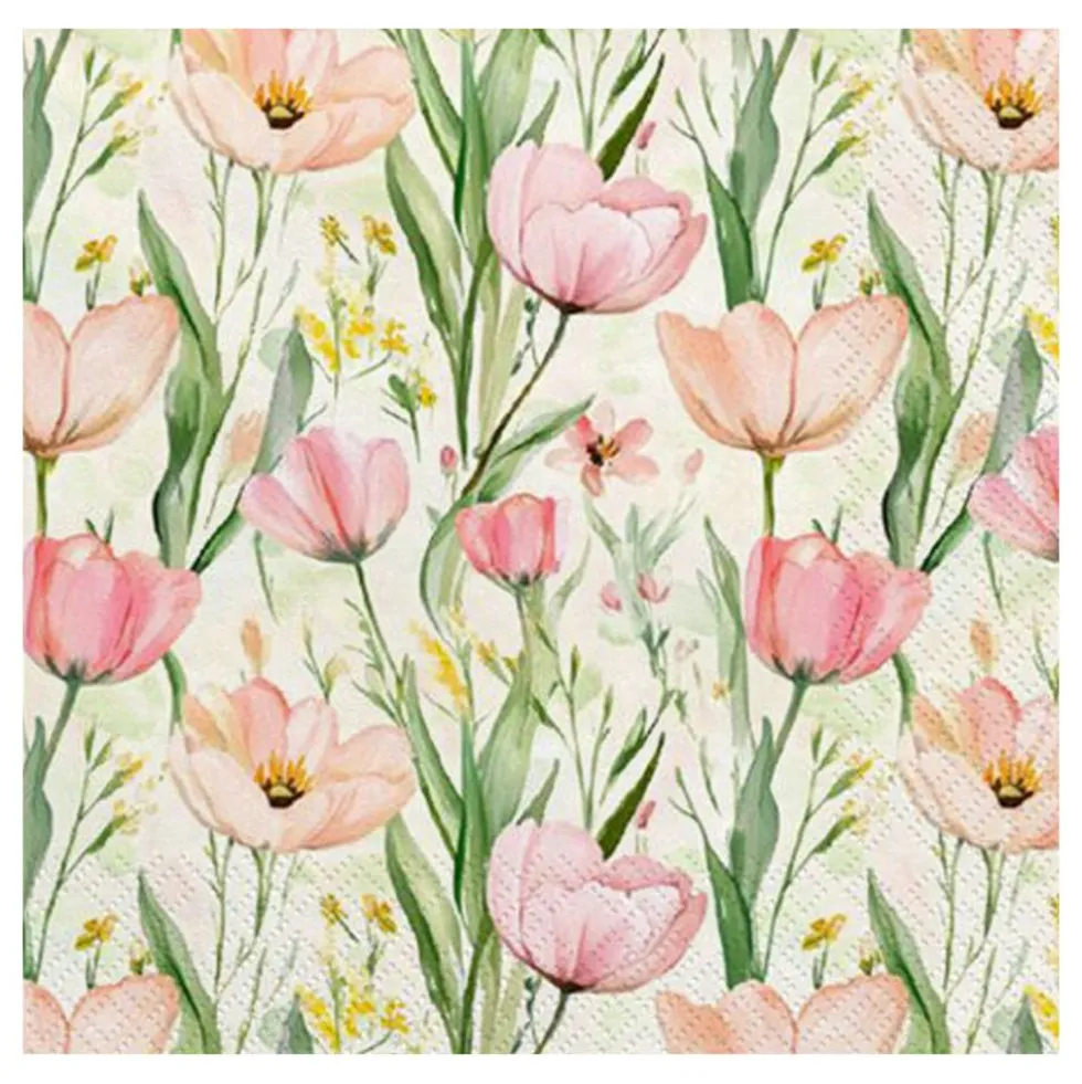 Servietter Engblomster