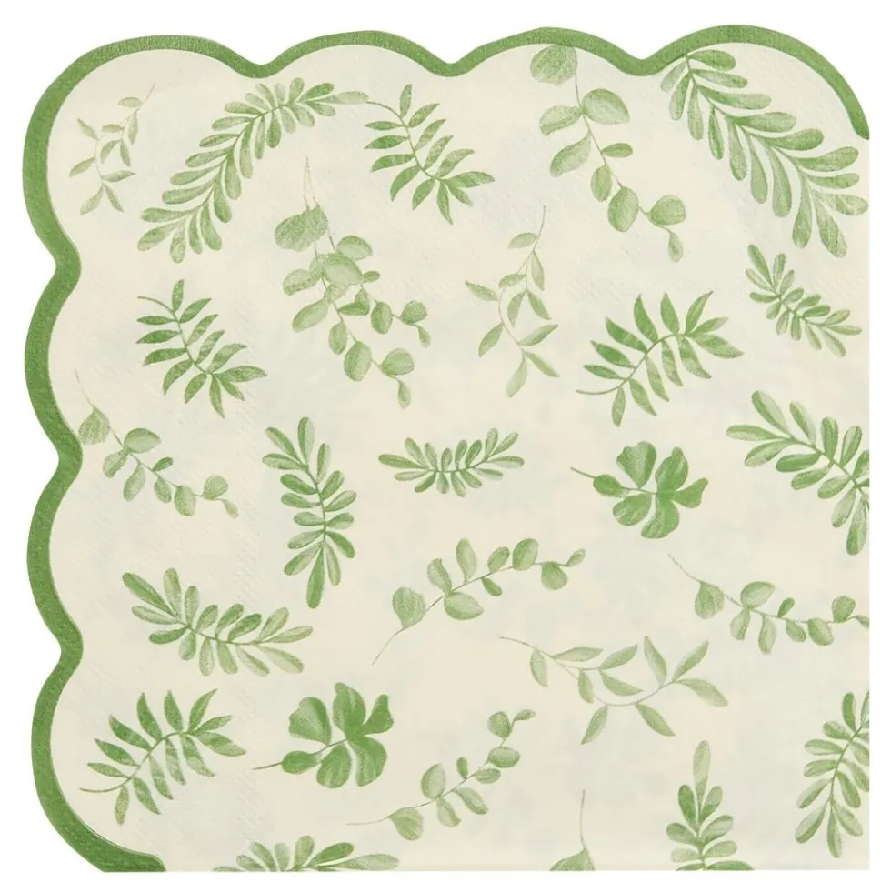 Servietter Grønne Blade Botanic