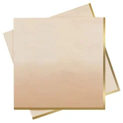 Servietter Guld/Fersken Ombre