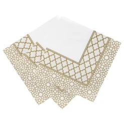 Servietter Guld Ornament