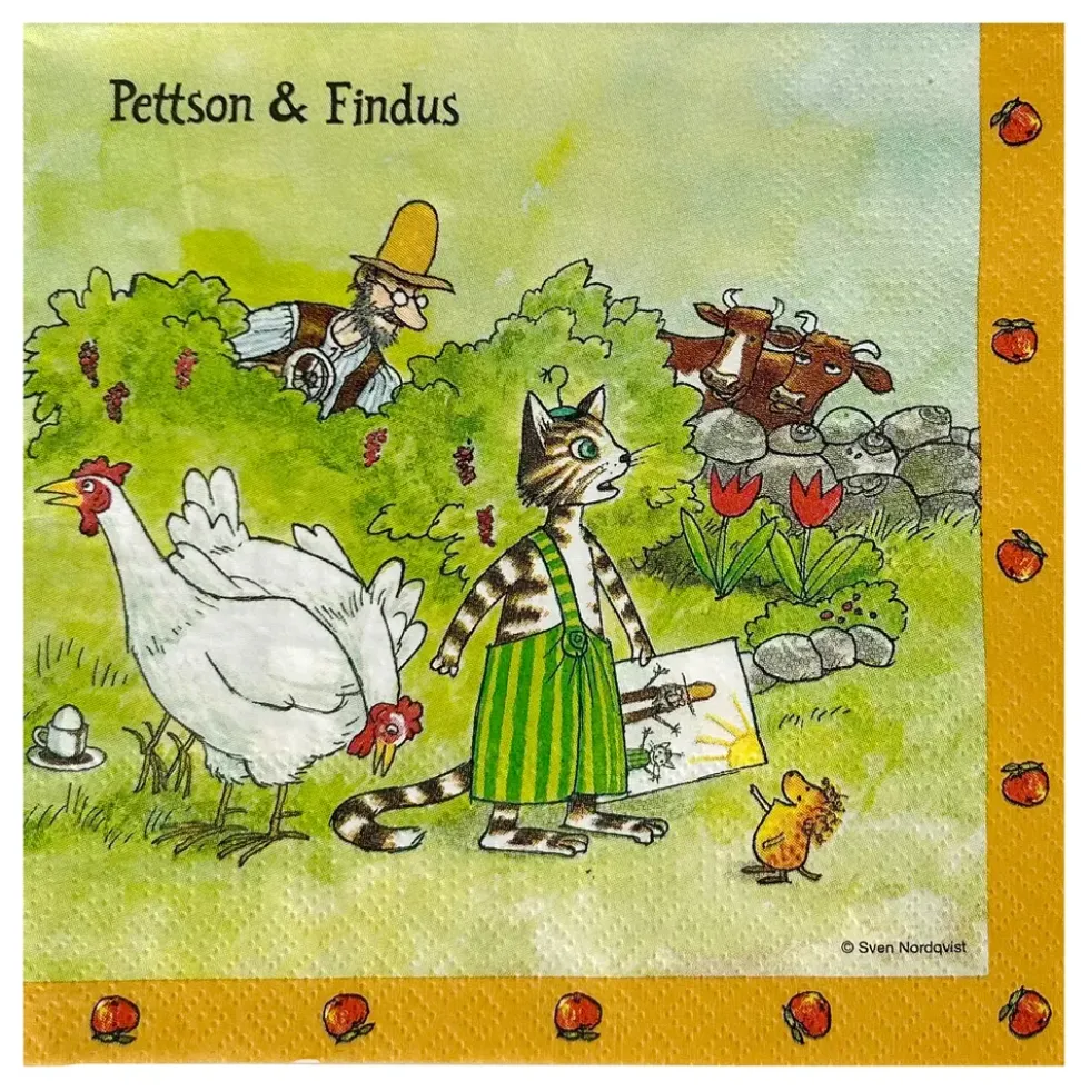 Servietter Hønsene Pettson & Findus