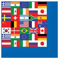 Servietter Internationale Flag