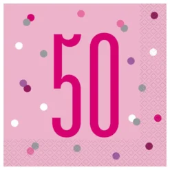Servietter 50 Lyserød