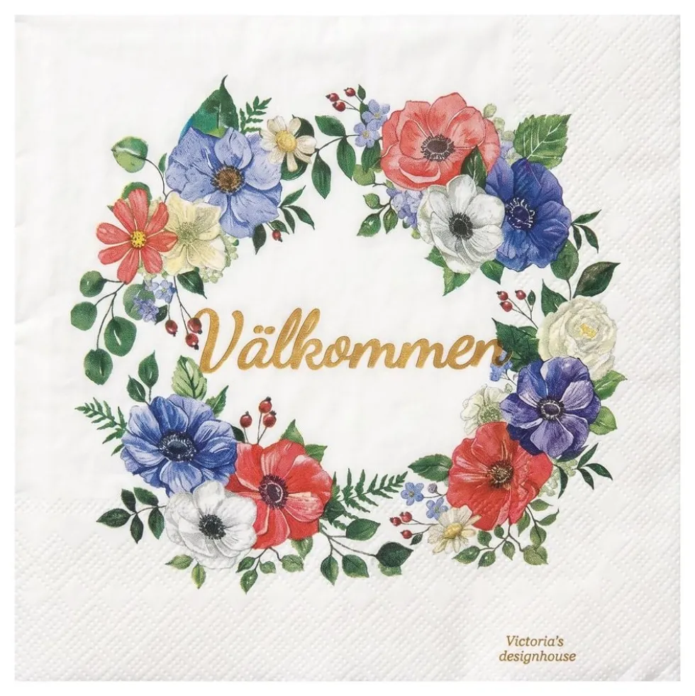 Servietter Midsommer Velkommen