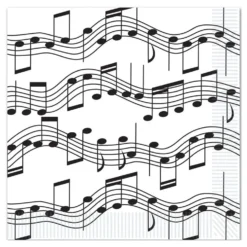 Servietter Musik Noder