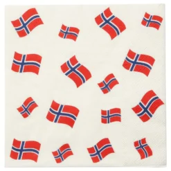 Servietter Norske Flag