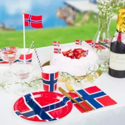 Servietter Norsk Flag