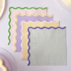 Servietter Pastel Wavy