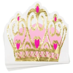 Servietter Prinsessekrone Lyserød