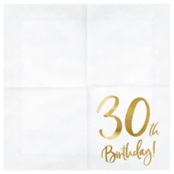 Servietter 30th Birthday
