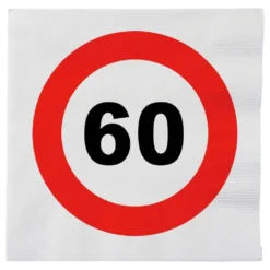 Servietter Trafikskilt 60