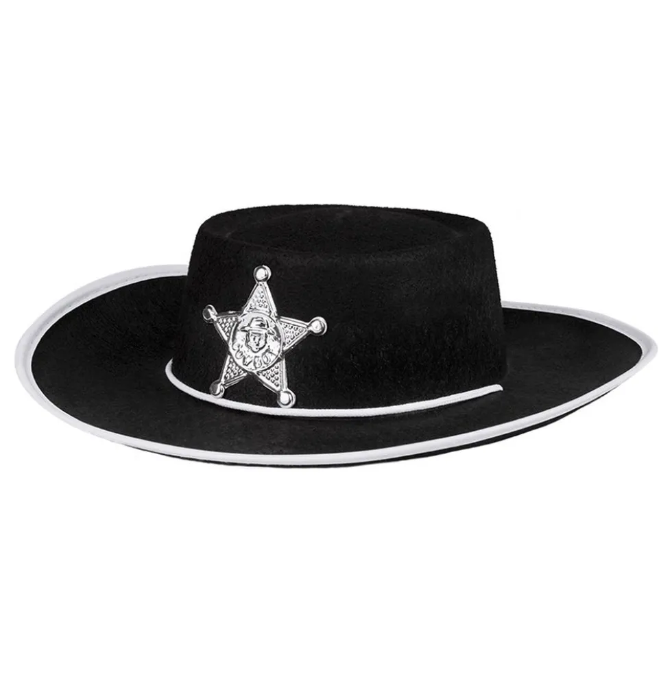Sheriffhat Sort til Børn