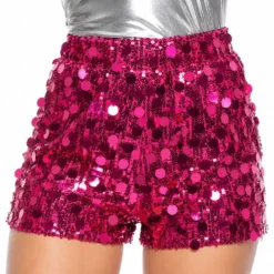 Shorts med Paljetter Lyserød