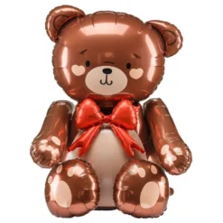 Siddende Bamse Folieballon