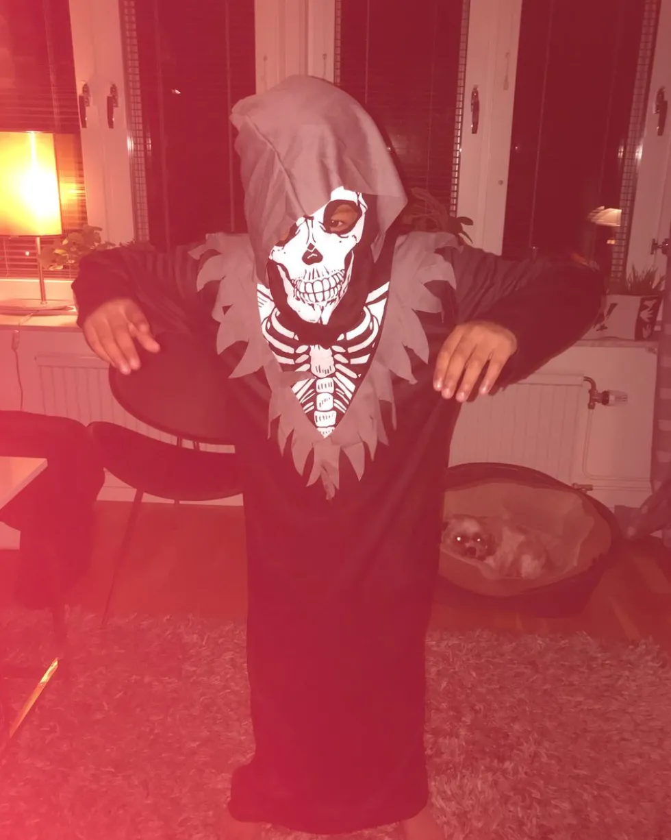 Skelet Børnekostume