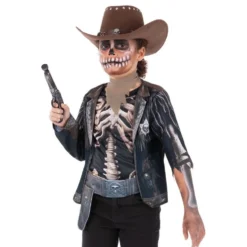 Skelet Cowboy Børnekostume