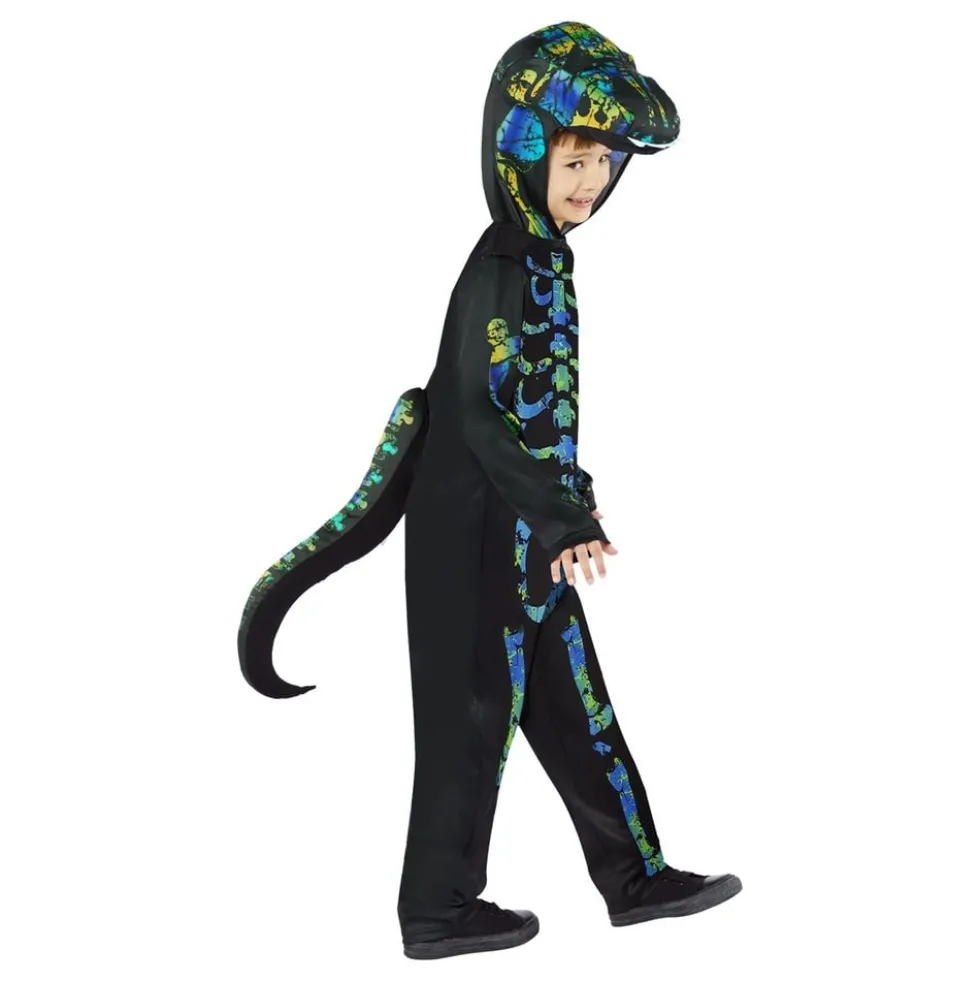 Skelet Dino Børnekostume