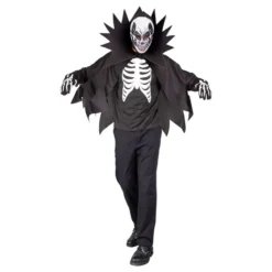 Skelet med kappe kostume
