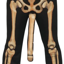 Skelet med Penis Kostume