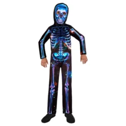 Skelet Neon Børnekostume