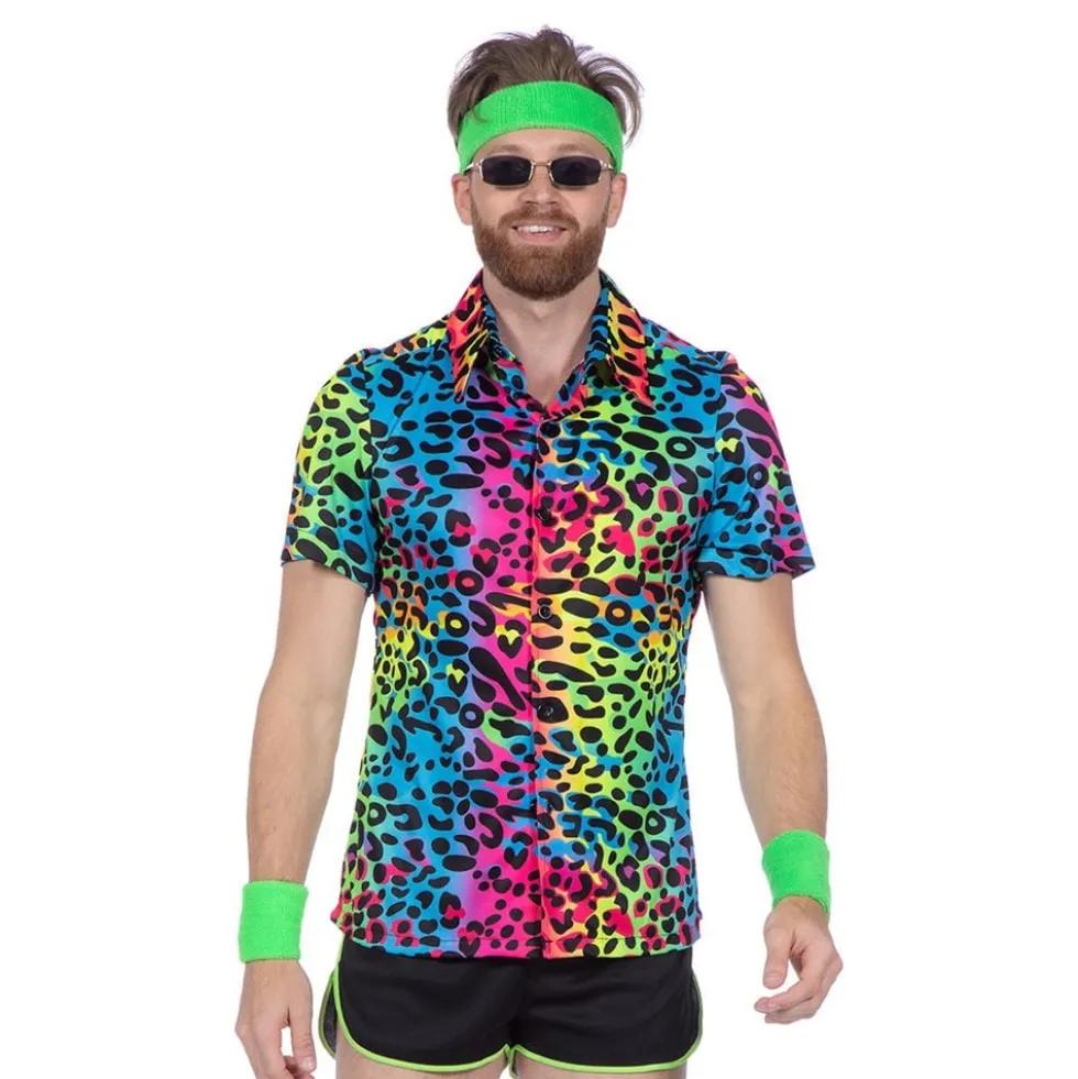 Skjorte Leopard Neon Herre