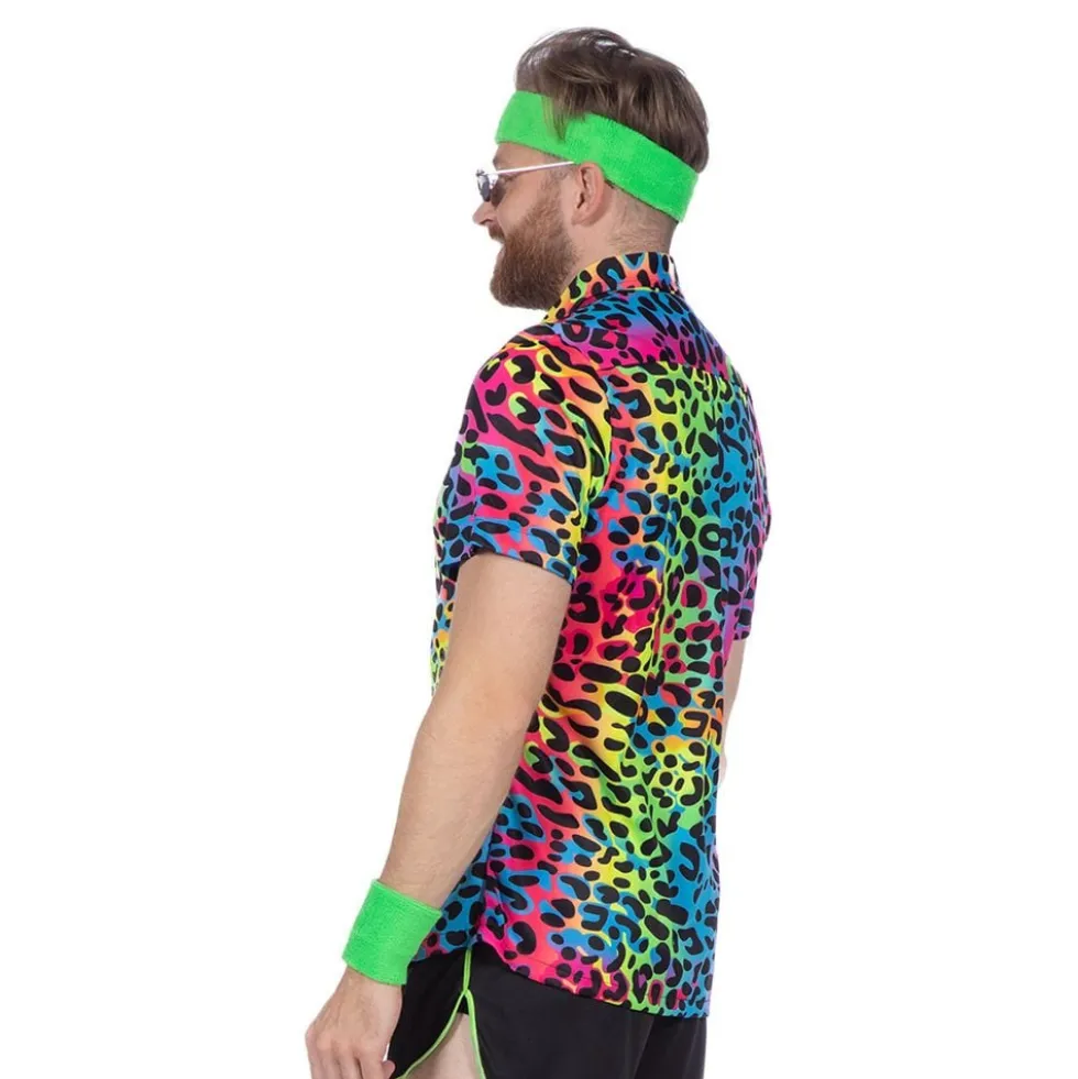 Skjorte Leopard Neon Herre