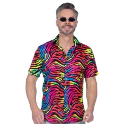 Skjorte Zebra Neon Herre
