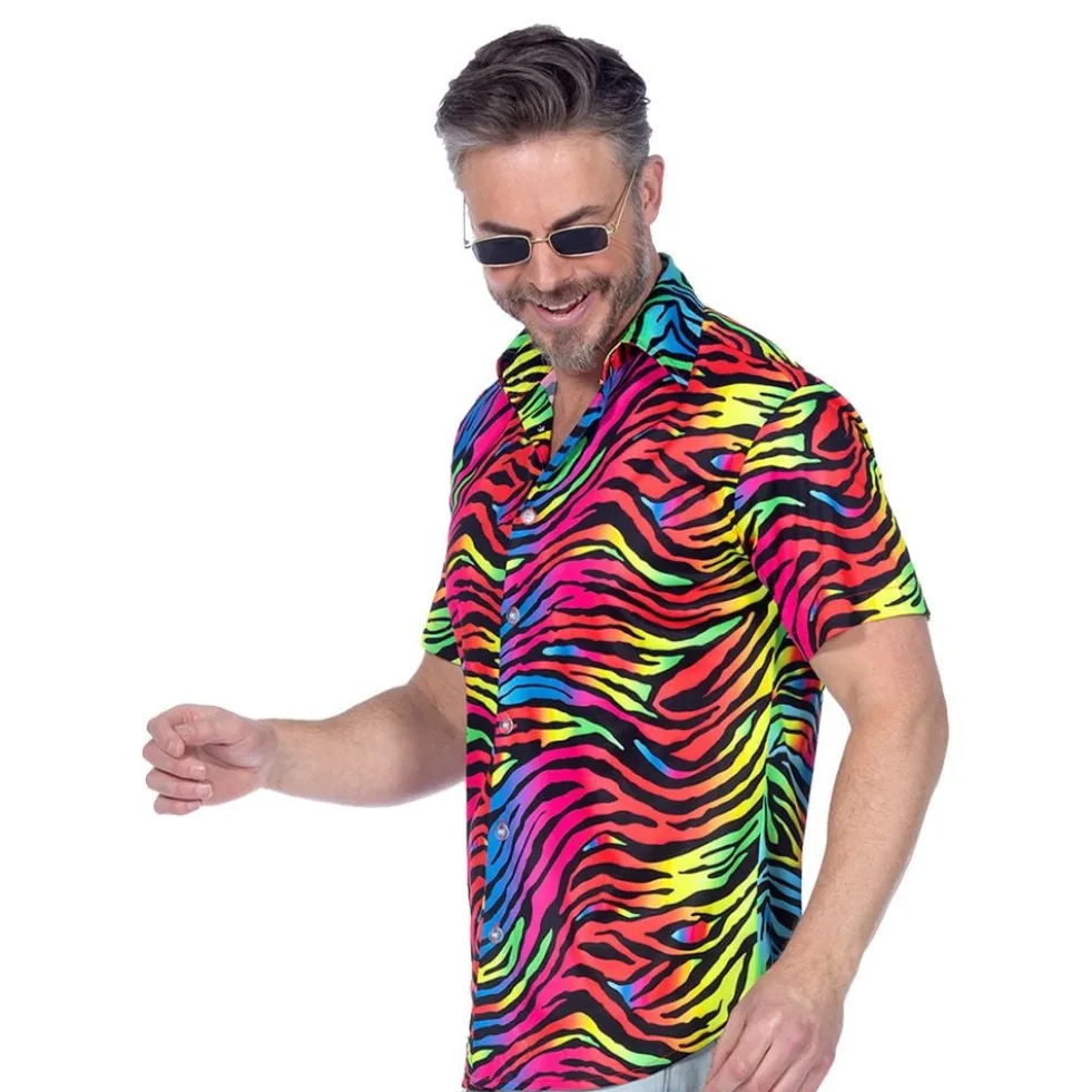 Skjorte Zebra Neon Herre