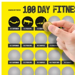 Skrabetavle 100 Day Fitness Challenge