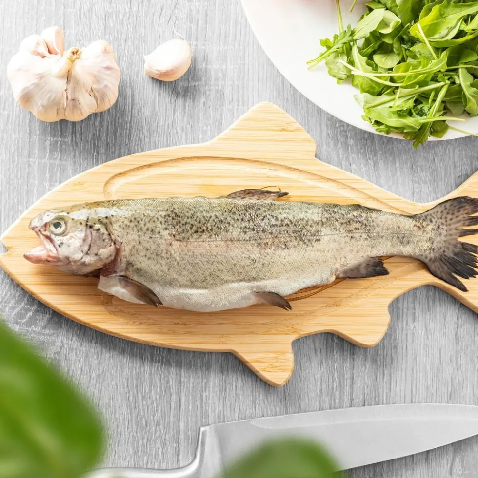 Skærebræt i Bambus Fisk