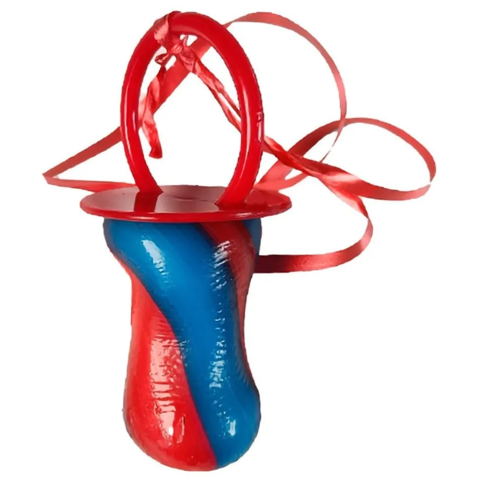 Slikkepind Napp Red & Blue
