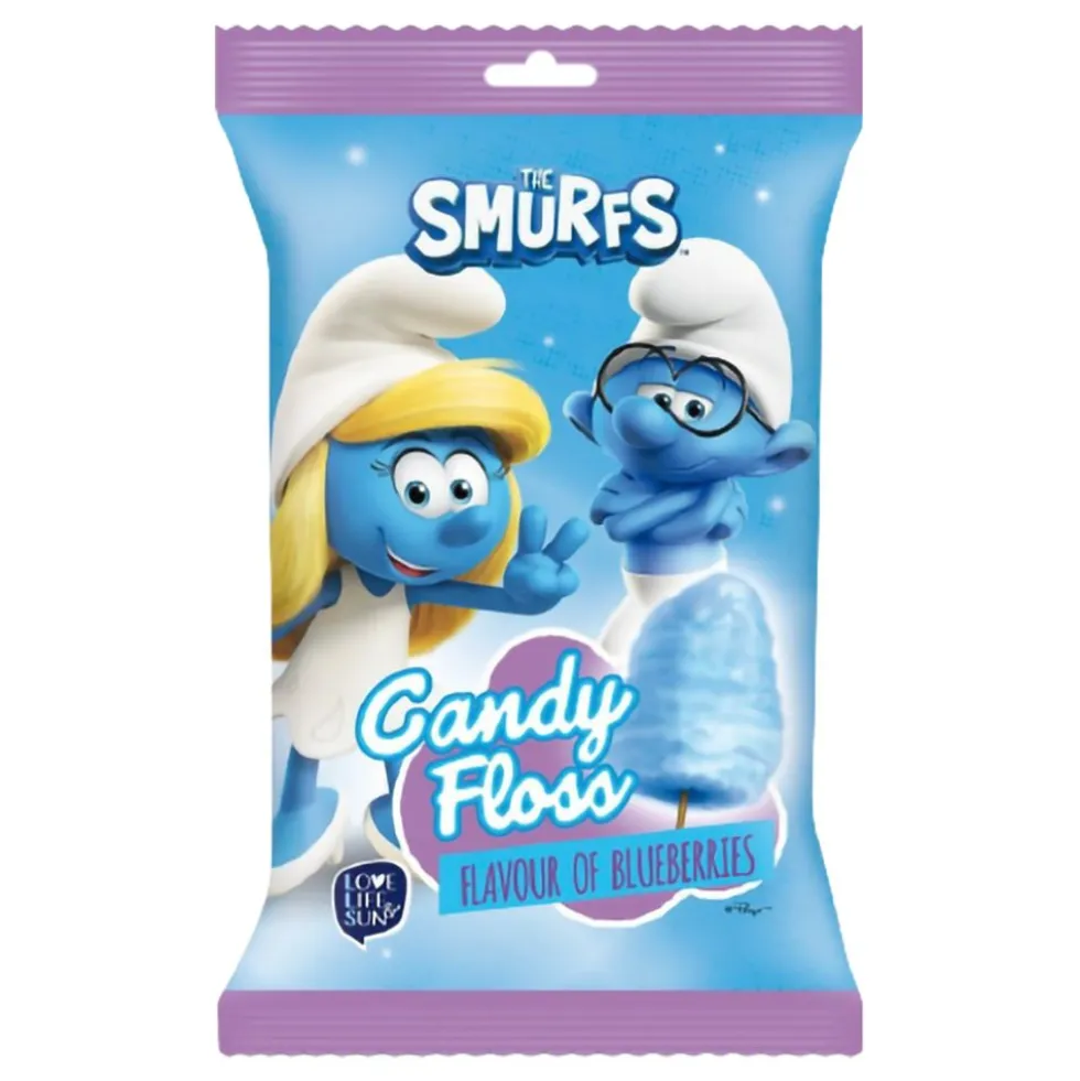 Smølferne Candyfloss Blåbær Økonomipakke