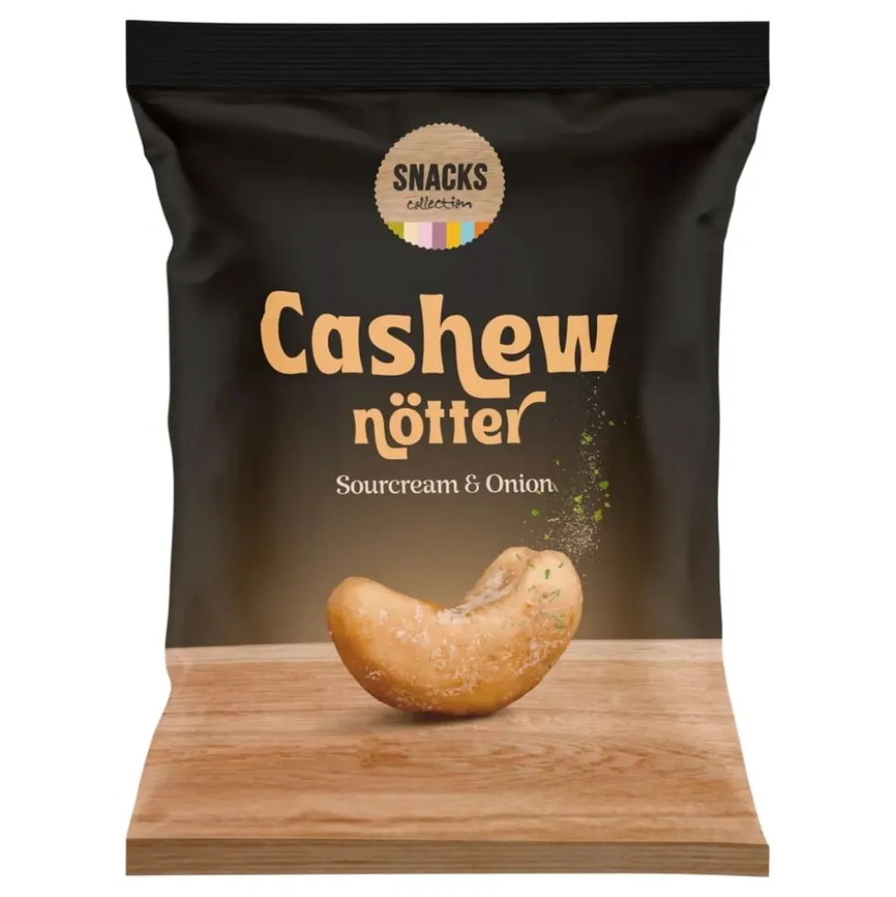 Snacks Cashewnødder Sourcream & Onion