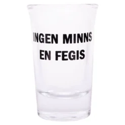 Snapseglas med Tekst