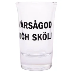 Snapseglas med Tekst