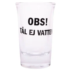 Snapseglas med Tekst