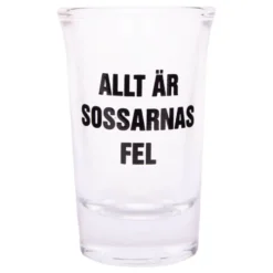 Snapseglas med Tekst