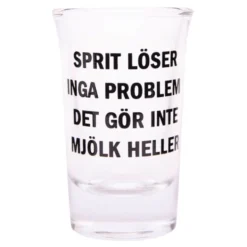 Snapseglas med Tekst