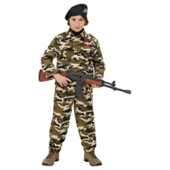 Soldat Camouflage Børnekostume