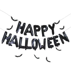 Sort Ballonguirlande Halloween