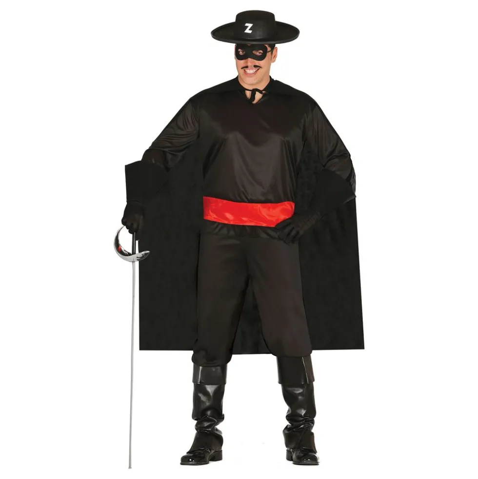 Sort Bandit Kostume